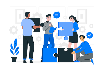 Team working together